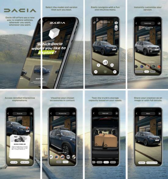 Dacia AR: Die volle Bandbreite in der erweiterten Realität, direkt auf Ihrem Smartphone