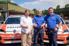 Renault 5 E-Tech electric Quartierpolizei Winterthur
