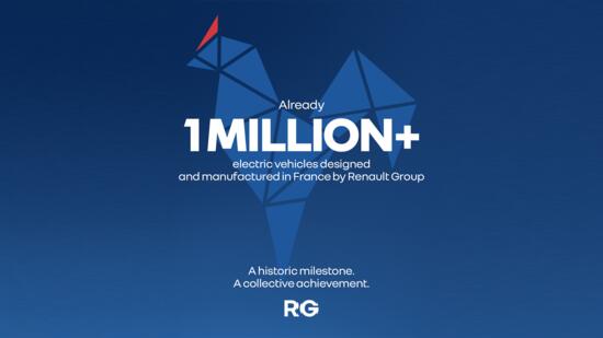 Renault Group franchit le cap d’un million de véhicules électriques “Made in France” depuis 2010